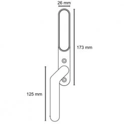 Secuyou Smart Lock - Venstre Greb Elektronisk Dørlås - Til Indvendig Montering -Homeshop Salgsbutik unnamed file 1404