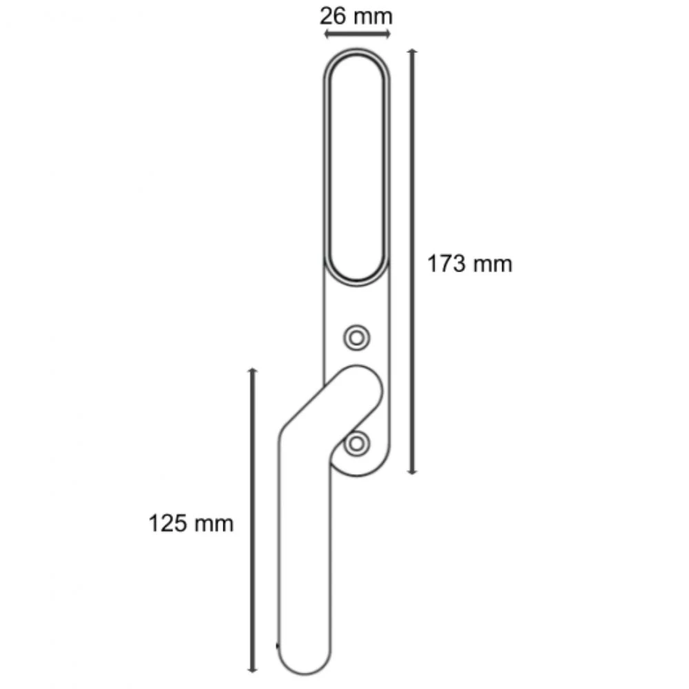 Secuyou Smart Lock - Højre Greb Elektronisk Dørlås - Til Indvendig Montering 8 Secuyou Smart Lock - Højre Greb Elektronisk Dørlås - Til Indvendig Montering - Billede 6
