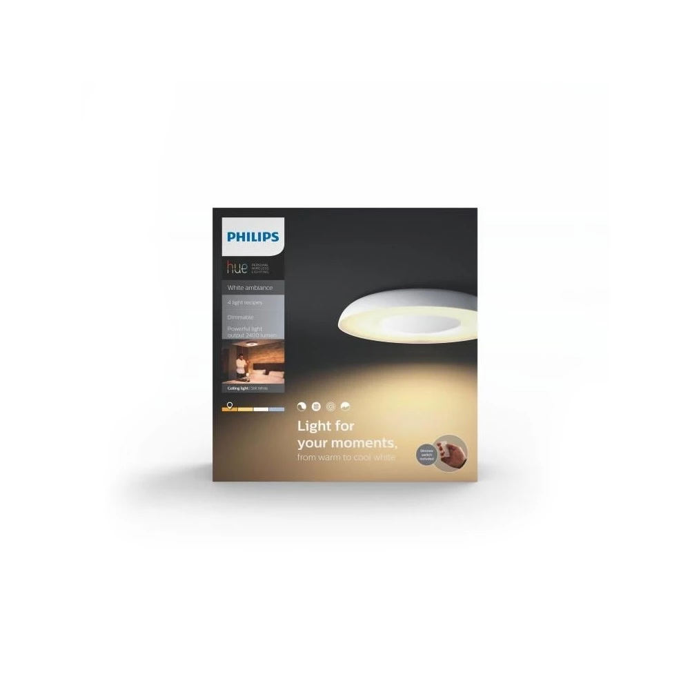 Philips Hue Connected Still Plafond Hvid 7 Philips Hue Connected Still Plafond Hvid - Billede 5