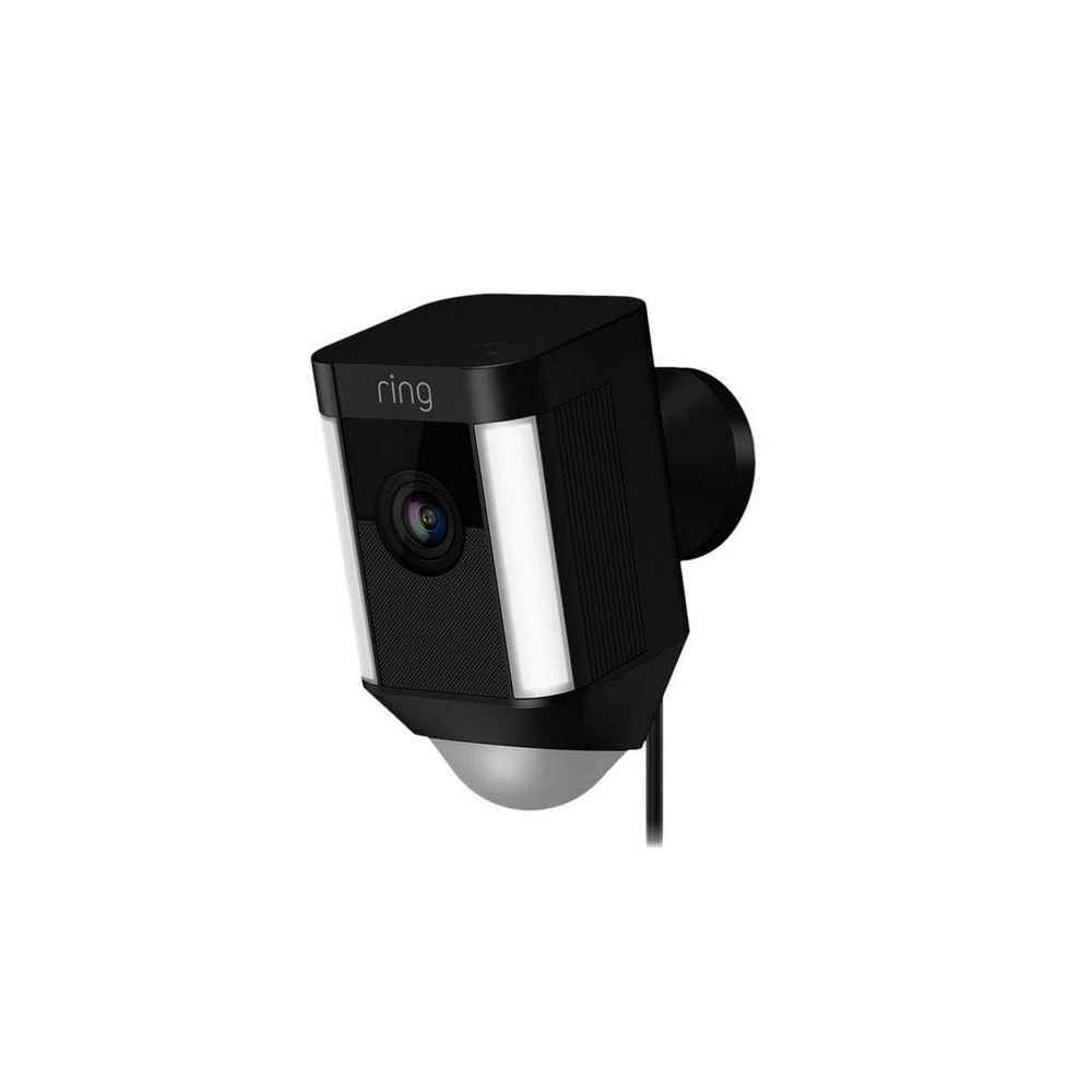 Ring Spotlight Overvågningskamera M Ledning Sort 3 Ring Spotlight Overvågningskamera M Ledning Sort