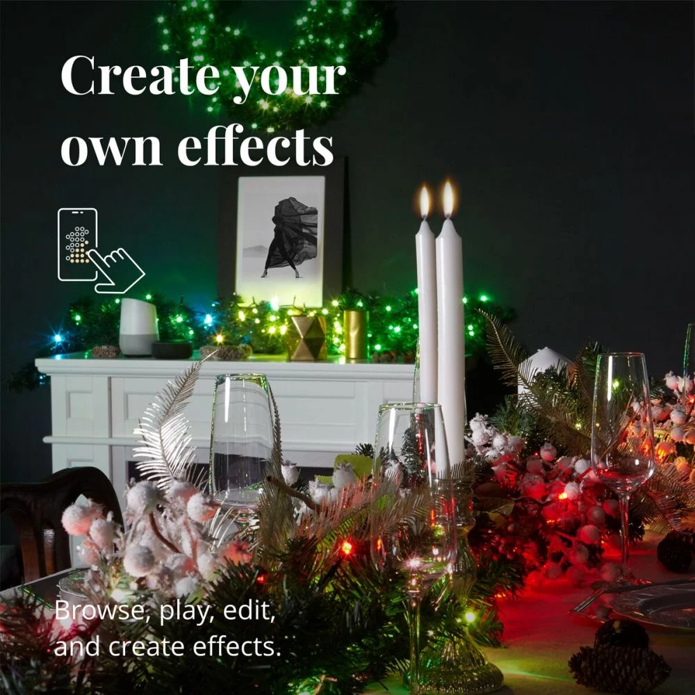 Twinkly Juledekoration - Twinkly Prelit Guirlande 50LED GEN II 8 Twinkly Juledekoration - Twinkly Prelit Guirlande 50LED GEN II - Billede 6