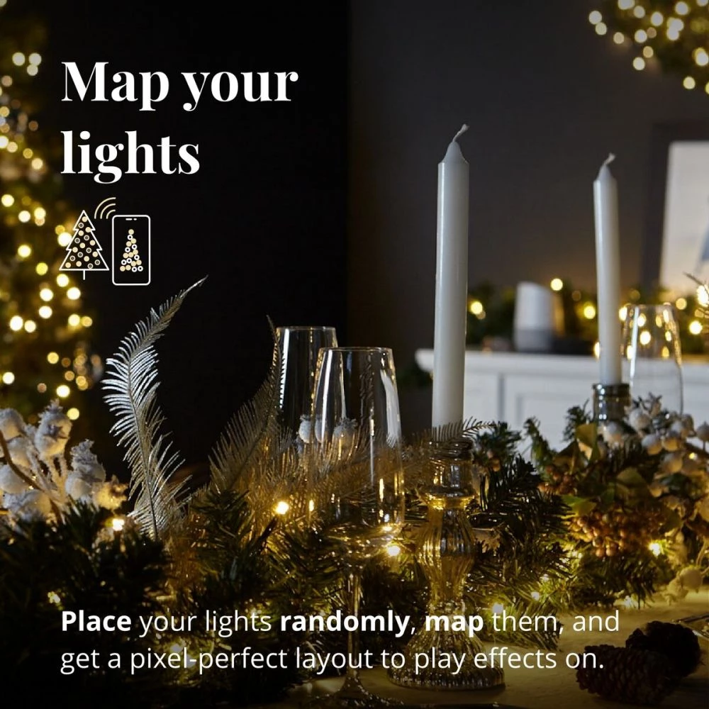 Twinkly Juledekoration - Twinkly Prelit Guirlande 50LED GEN II 9 Twinkly Juledekoration - Twinkly Prelit Guirlande 50LED GEN II - Billede 7