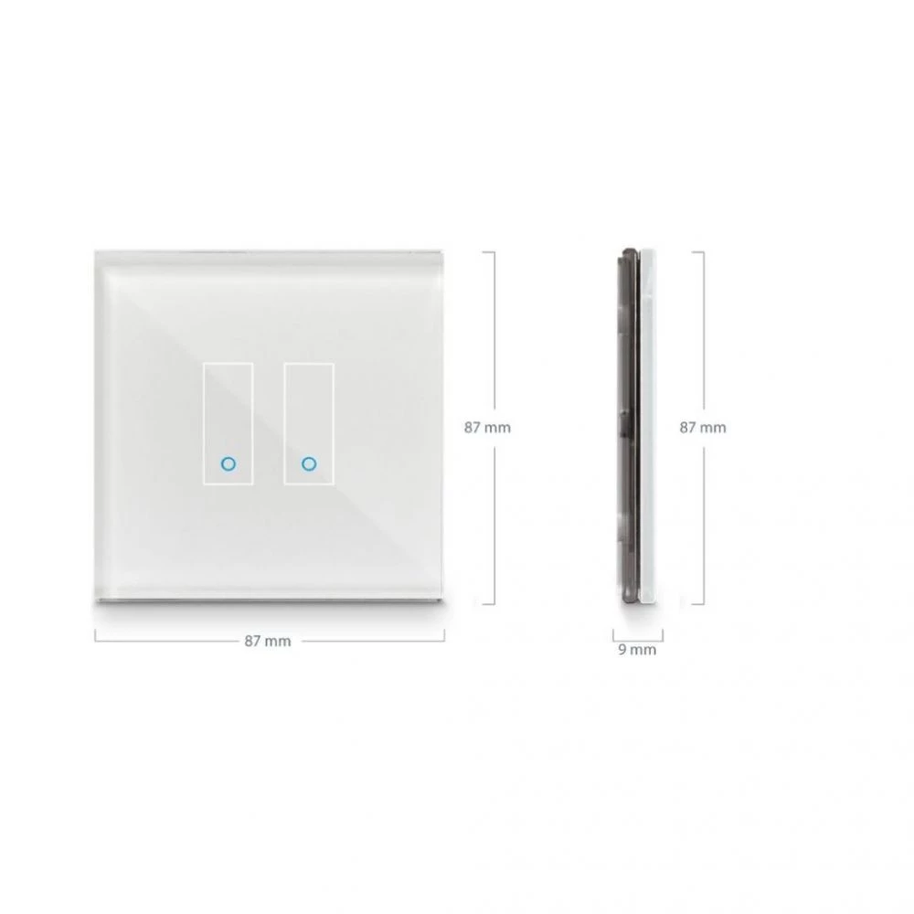 Iotty Smart Switch Base Double-gang - Design You Own Smart Switch 6 Iotty Smart Switch Base Double-gang - Design You Own Smart Switch - Billede 4