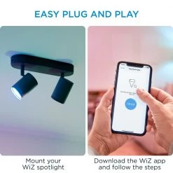 WiZ Imageo Spots 2x5W B 22-65K RGB - Color 25 WiZ Imageo Spots 2x5W B 22-65K RGB - Color -Homeshop Salgsbutik unnamed file 1464