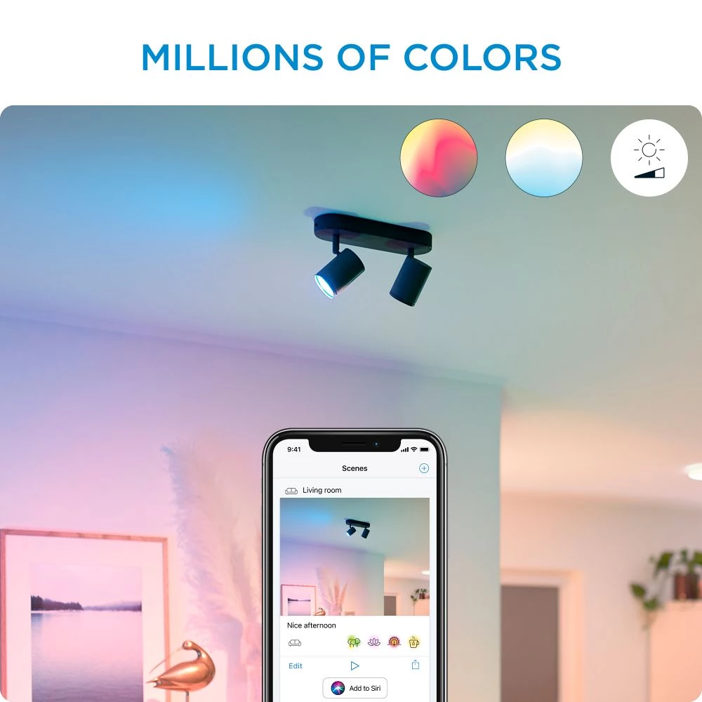 WiZ Imageo Spots 2x5W B 22-65K RGB - Color 8 WiZ Imageo Spots 2x5W B 22-65K RGB - Color - Billede 6