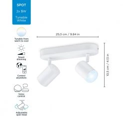 WiZ Imageo Spots 2x5W W 27-65K TW - Tunable White -Homeshop Salgsbutik unnamed file 1646
