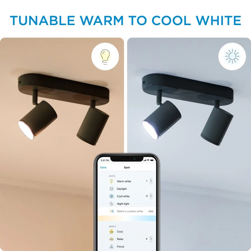 WiZ Imageo Spots 2x5W B 27-65K TW - Tunable White 9 WiZ Imageo Spots 2x5W B 27-65K TW - Tunable White - Billede 7