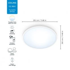 WiZ SuperSlim Loftlampe 16W W RD 27-65K TW - Tunable White 27 WiZ SuperSlim Loftlampe 16W W RD 27-65K TW - Tunable White -Homeshop Salgsbutik unnamed file 1698