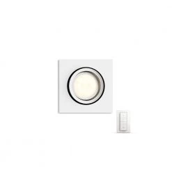 Philips Hue MILLISKIN Indbygningsspot Hvid 1x5.5W 230V Med Fjernbetjening - Firkantet -Homeshop Salgsbutik unnamed file 1903