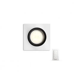 Philips Hue MILLISKIN Indbygningsspot Aluminium 1x5.5W 230V Med Fjernbetjening - Firkantet -Homeshop Salgsbutik unnamed file 1917