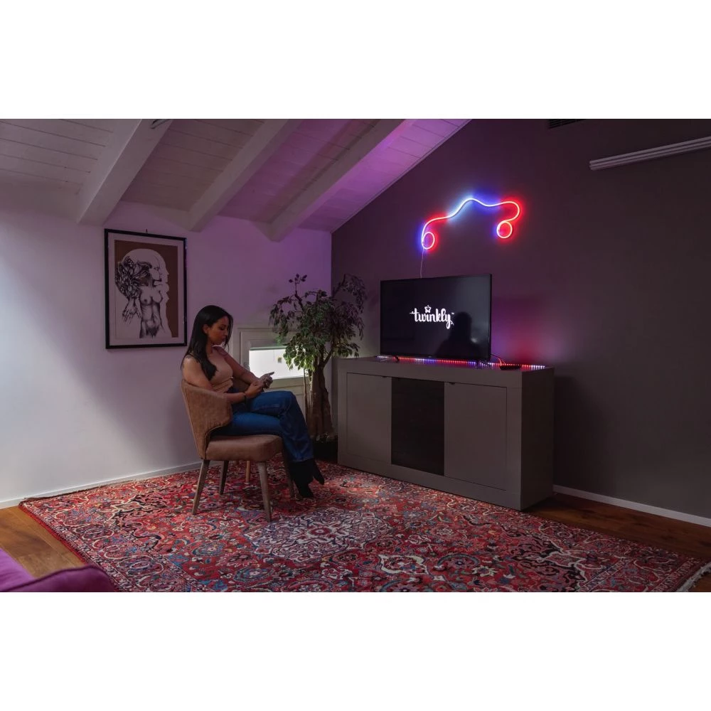 Twinkly Lightstrip - Line Forlænger Kit 1,5m Hvid 6 Twinkly Lightstrip - Line Forlænger Kit 1,5m Hvid - Billede 4