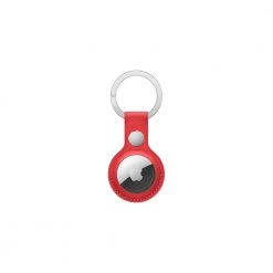 Apple Airtag Leather Key Ring (Product)Red