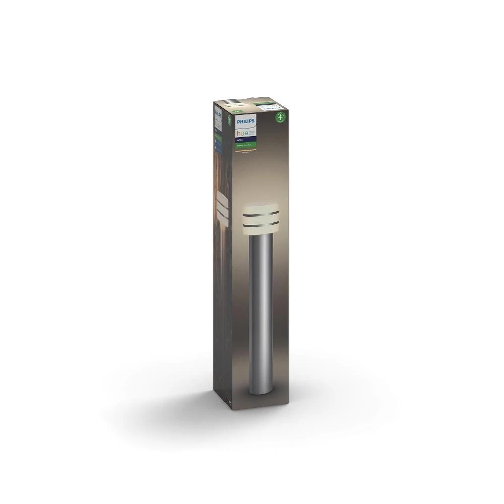 Philips Hue Tuar Bedlampe Høj Inox 1x9.5W 230V 3 Philips Hue Tuar Bedlampe Høj Inox 1x9.5W 230V