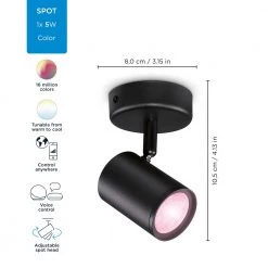 WiZ Imageo Spots 1x5W B 22-65K RGB - Color -Homeshop Salgsbutik unnamed file 2284