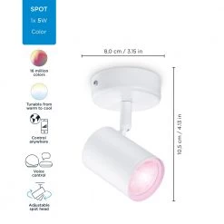 WiZ Imageo Spots 1x5W W 22-65K RGB - Color -Homeshop Salgsbutik unnamed file 2304
