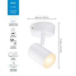WiZ Imageo Spots 1x5W W 27-65K TW - Tunable White -Homeshop Salgsbutik unnamed file 2342
