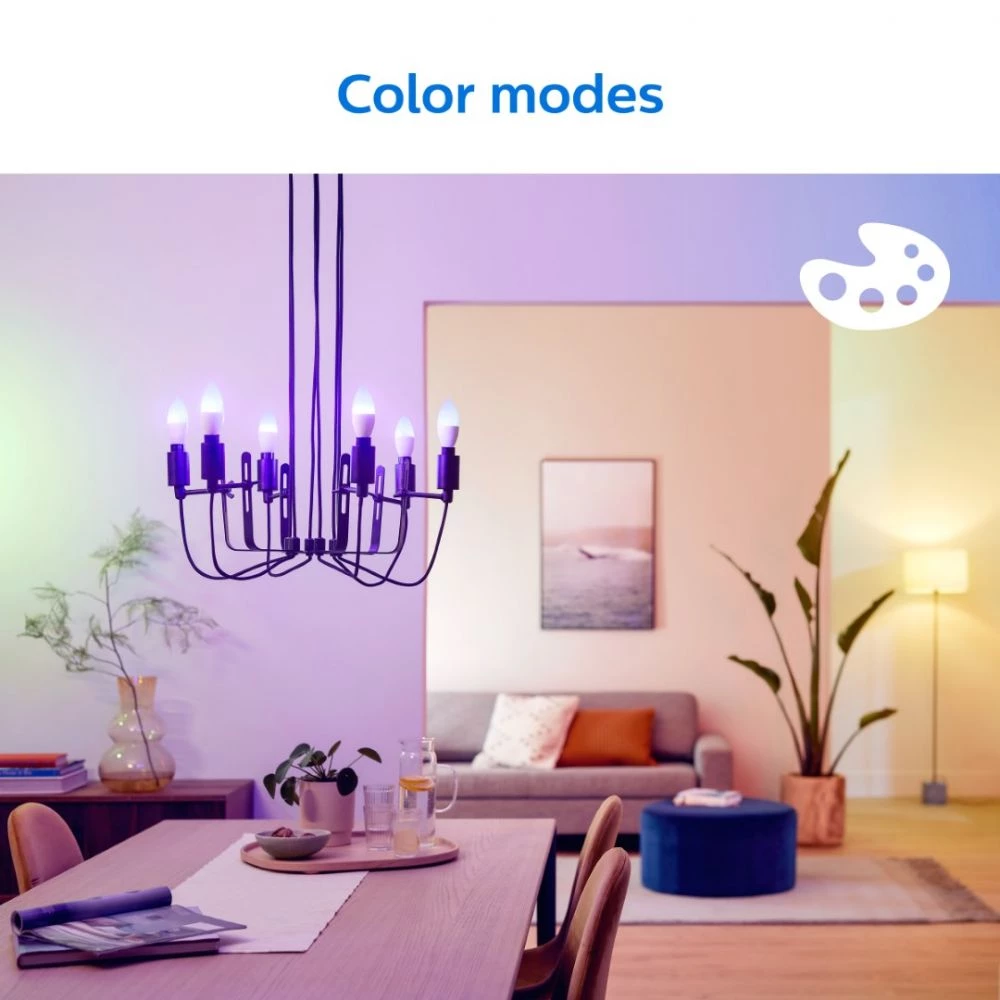 Philips Smart LED Color - Kerte E14 2-pak 9 Philips Smart LED Color - Kerte E14 2-pak - Billede 7