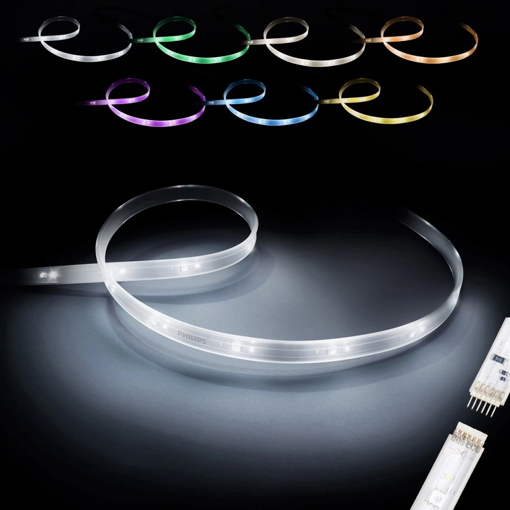 Philips Hue Lightstrips Plus - 1 Meter Forlænger Version 4 3 Philips Hue Lightstrips Plus - 1 Meter Forlænger Version 4
