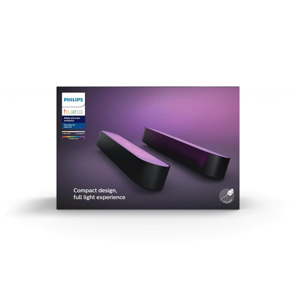Philips Hue Play 2-Pak Sort 5 Philips Hue Play 2-Pak Sort - Billede 3