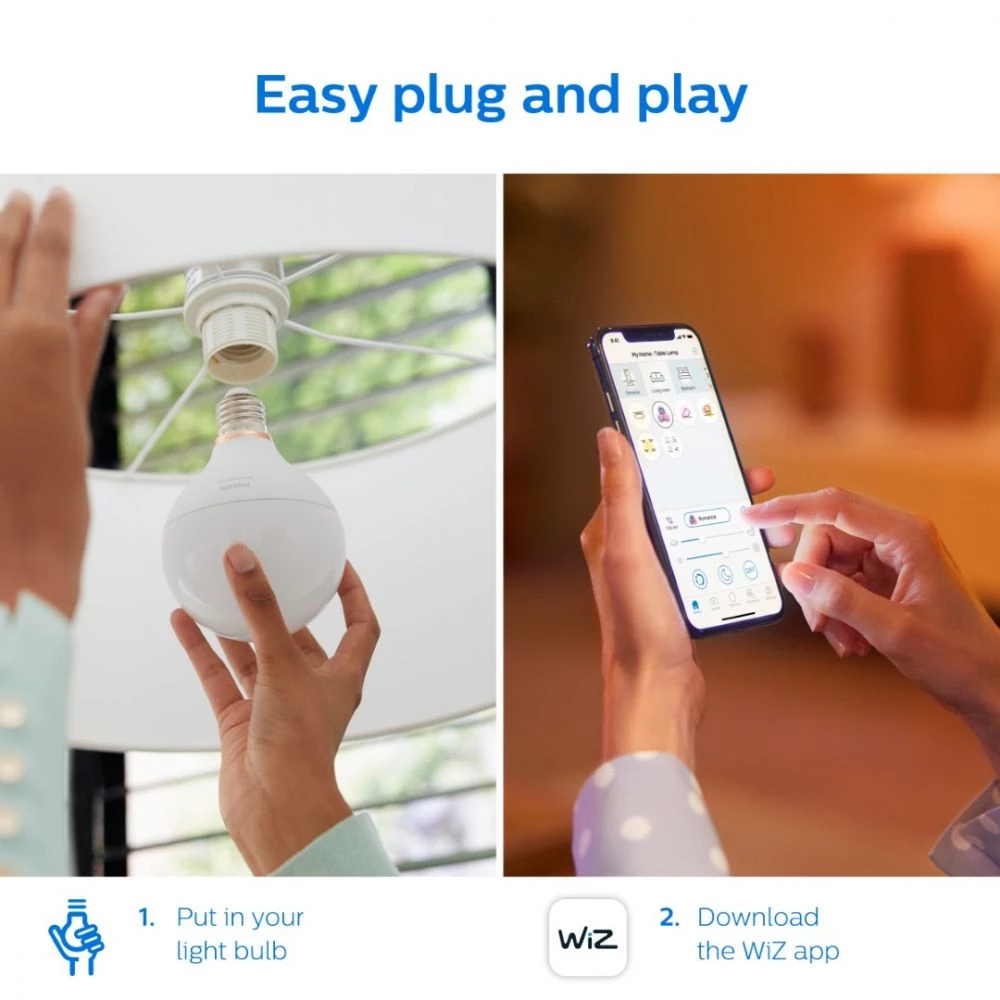 Philips Smart LED Color - Globe G95 E27 7 Philips Smart LED Color - Globe G95 E27 - Billede 5