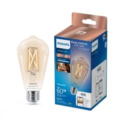 Philips Smart LED Tunable White - Filament Edison ST64 E27, Klar