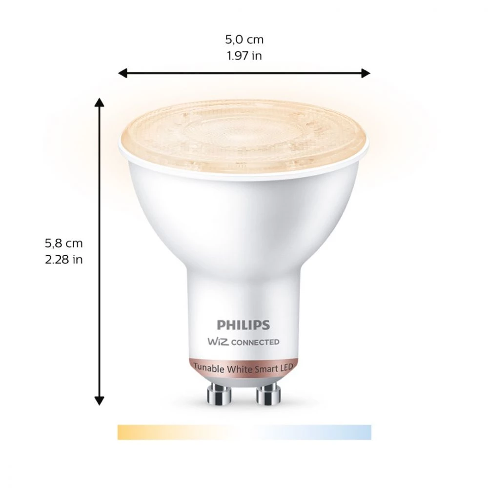 Philips Smart LED Tunable White - Spot GU10 4 Philips Smart LED Tunable White - Spot GU10 - Billede 2