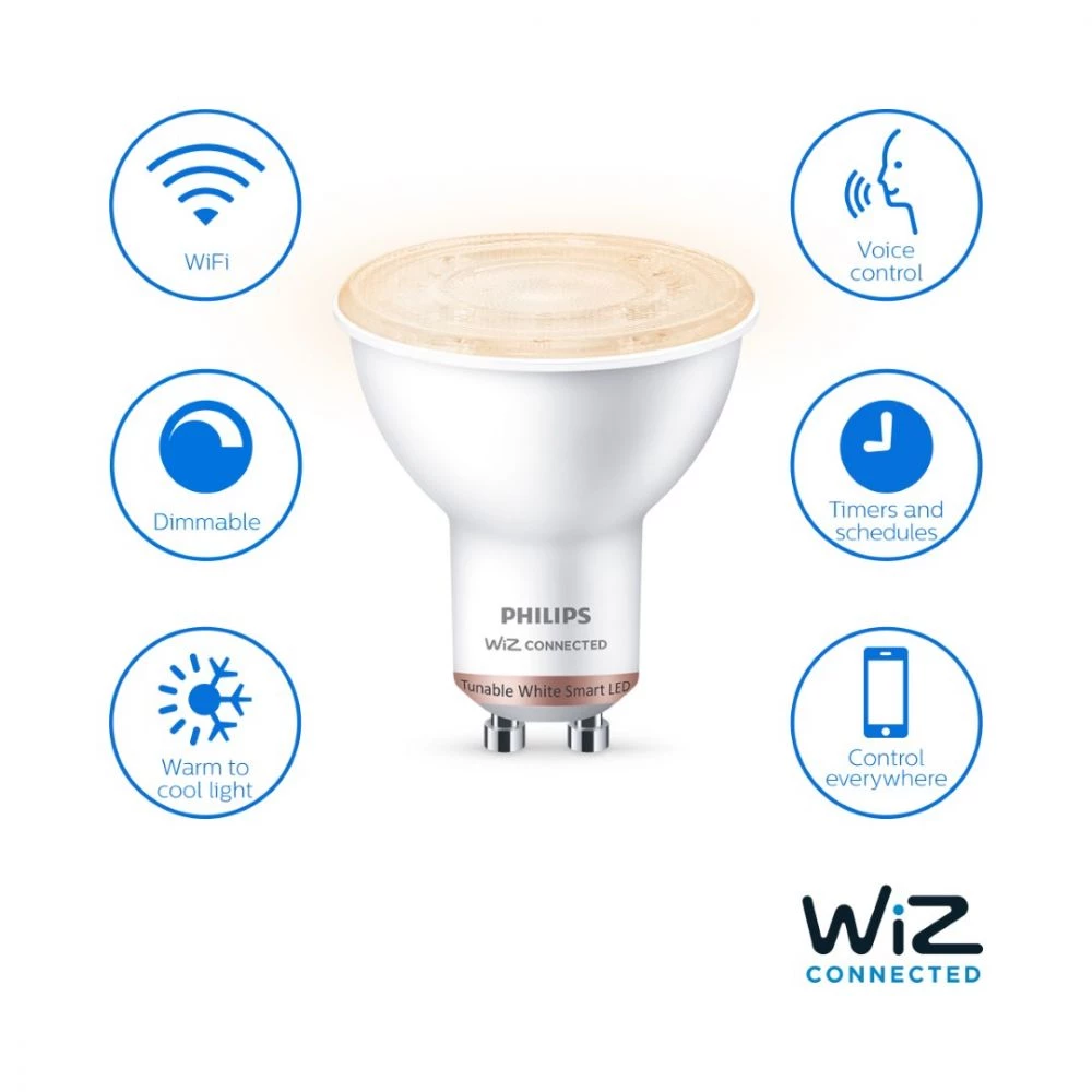 Philips Smart LED Tunable White - Spot GU10 5 Philips Smart LED Tunable White - Spot GU10 - Billede 3
