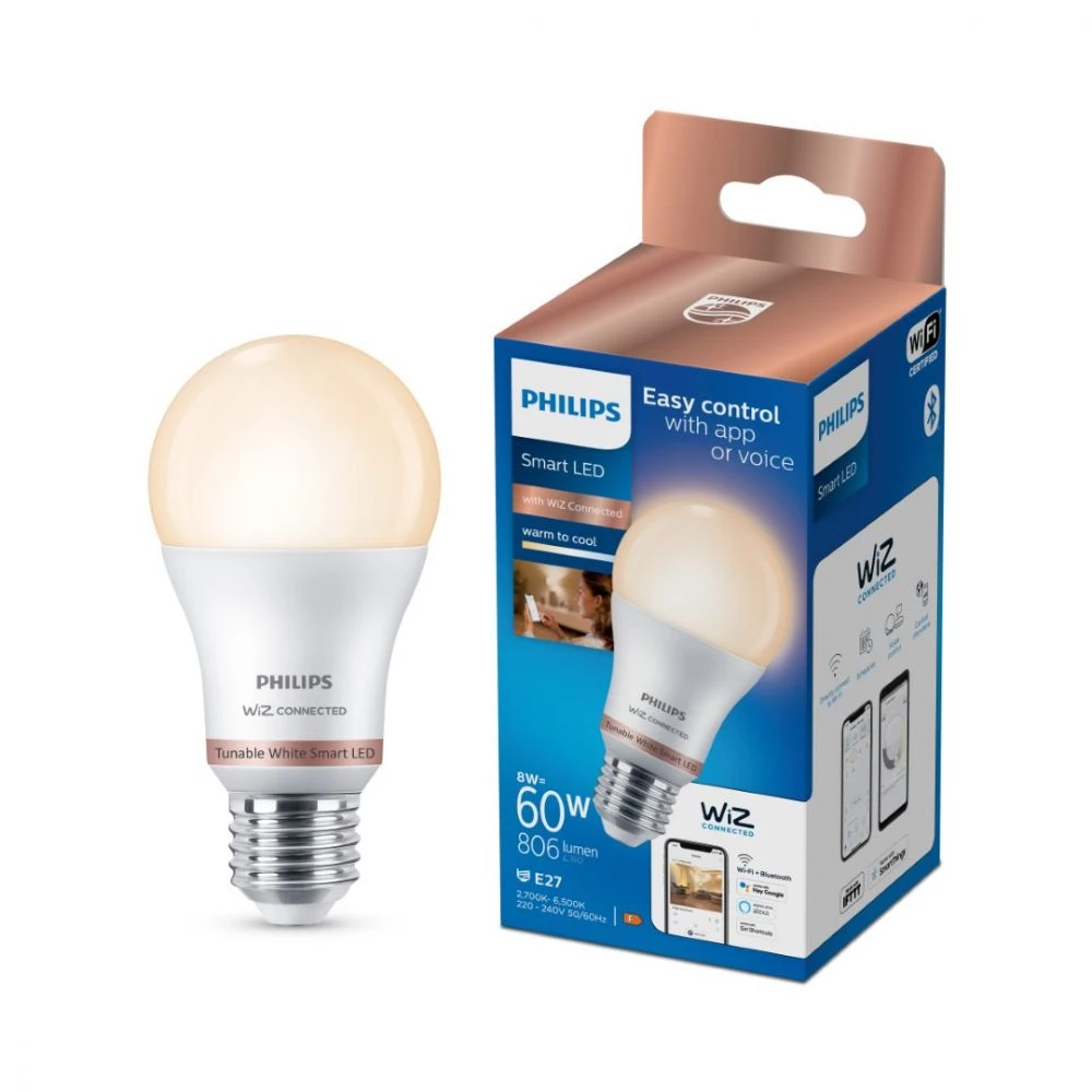 Philips Smart LED Tunable White - Standard E27 Pære 3 Philips Smart LED Tunable White - Standard E27 Pære