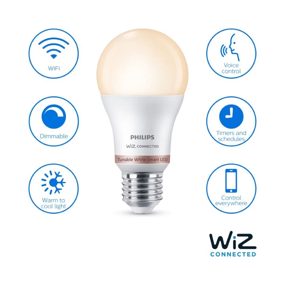Philips Smart LED Tunable White - Standard E27 Pære 5 Philips Smart LED Tunable White - Standard E27 Pære - Billede 3