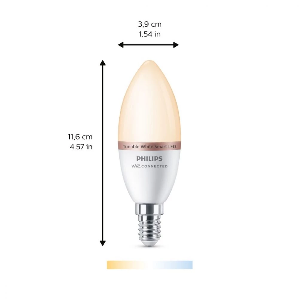 Philips Smart LED Tunable White - Kerte E14 4 Philips Smart LED Tunable White - Kerte E14 - Billede 2