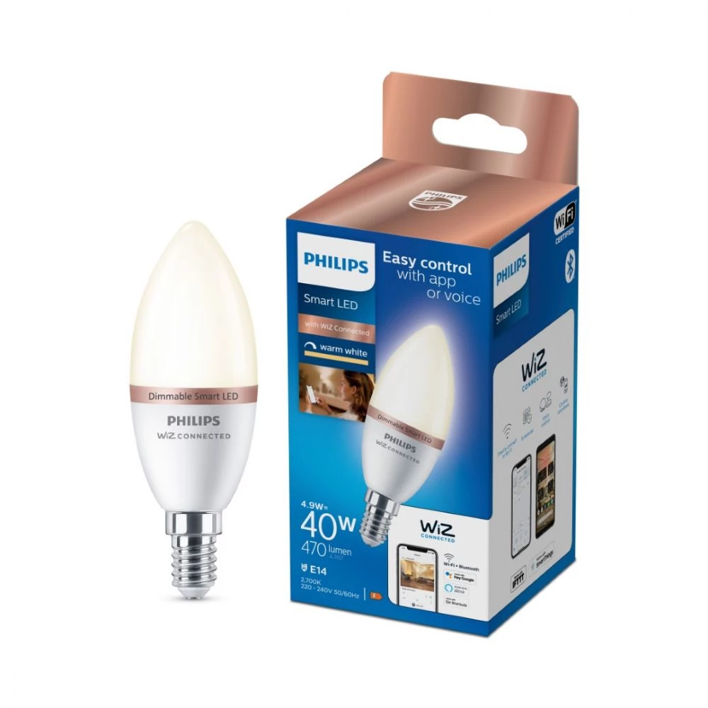 Philips Smart LED Dimmable - Kerte E14 3 Philips Smart LED Dimmable - Kerte E14