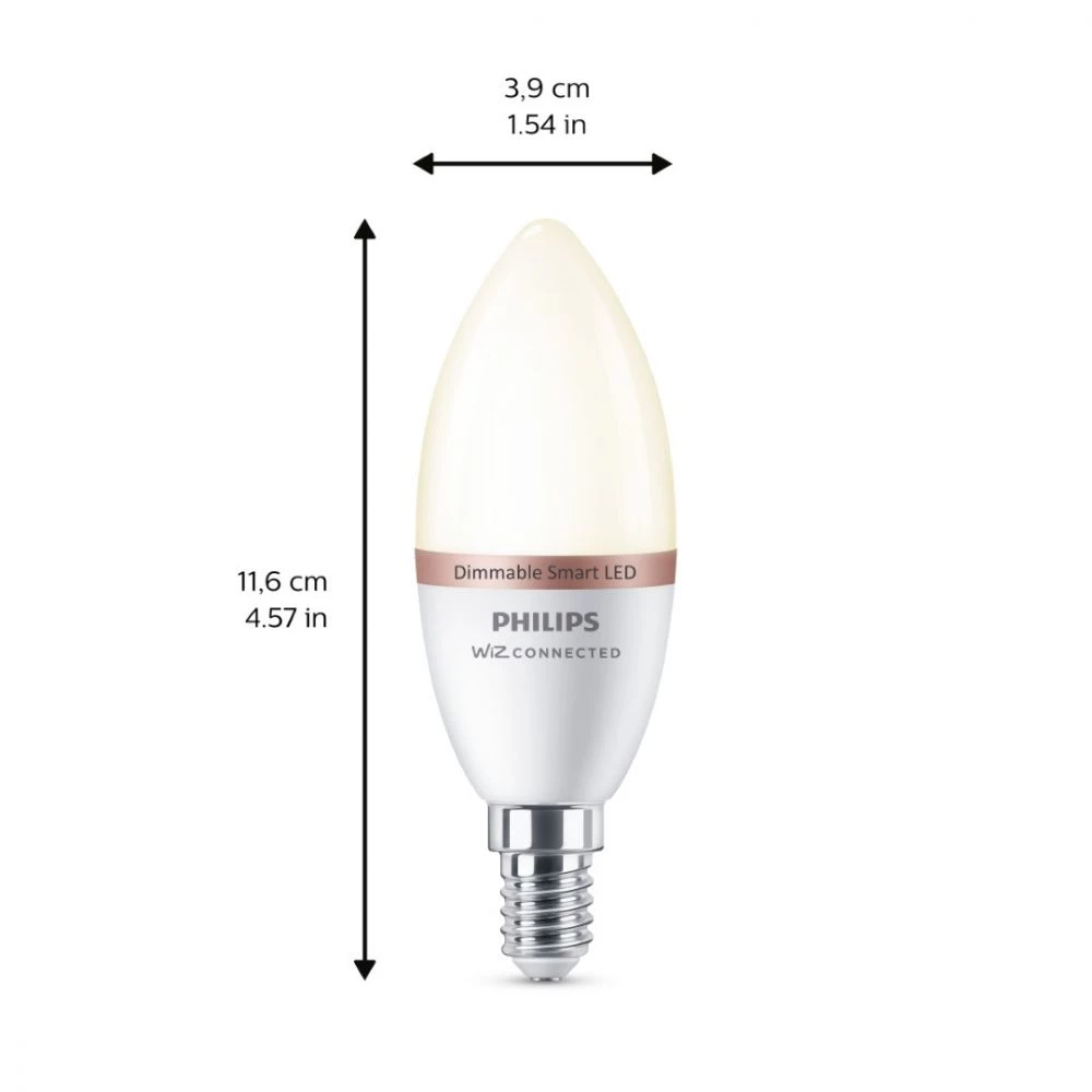 Philips Smart LED Dimmable - Kerte E14 4 Philips Smart LED Dimmable - Kerte E14 - Billede 2