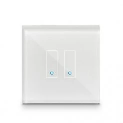 Iotty Smart Switch Double Button Faceplate - Design Your Own Smart Switch Colour: White