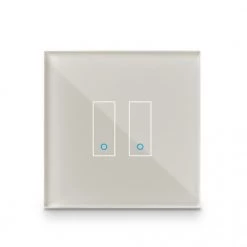Iotty Smart Switch Double Button Faceplate - Design Your Own Smart Switch Colour: Tan