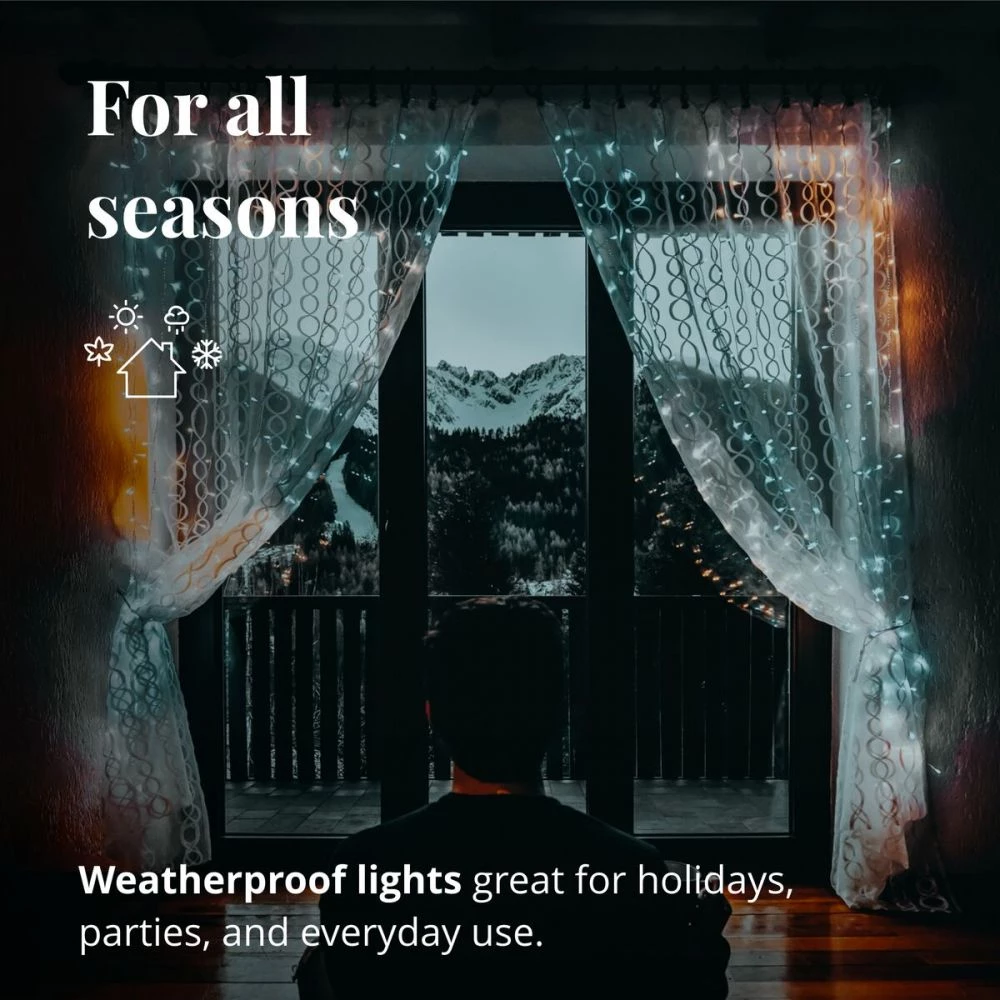 Twinkly Light Lysgardin - 210LED RGBW 1m Bred 2,1m Lang GEN II 7 Twinkly Light Lysgardin - 210LED RGBW 1m Bred 2,1m Lang GEN II - Billede 5