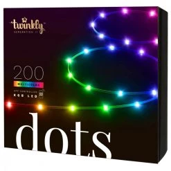 Twinkly Light Dots 200LED RGB 10m Sort