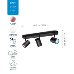WiZ Imageo Spots 3x5W B 22-65K RGB - Color -Homeshop Salgsbutik unnamed file 865