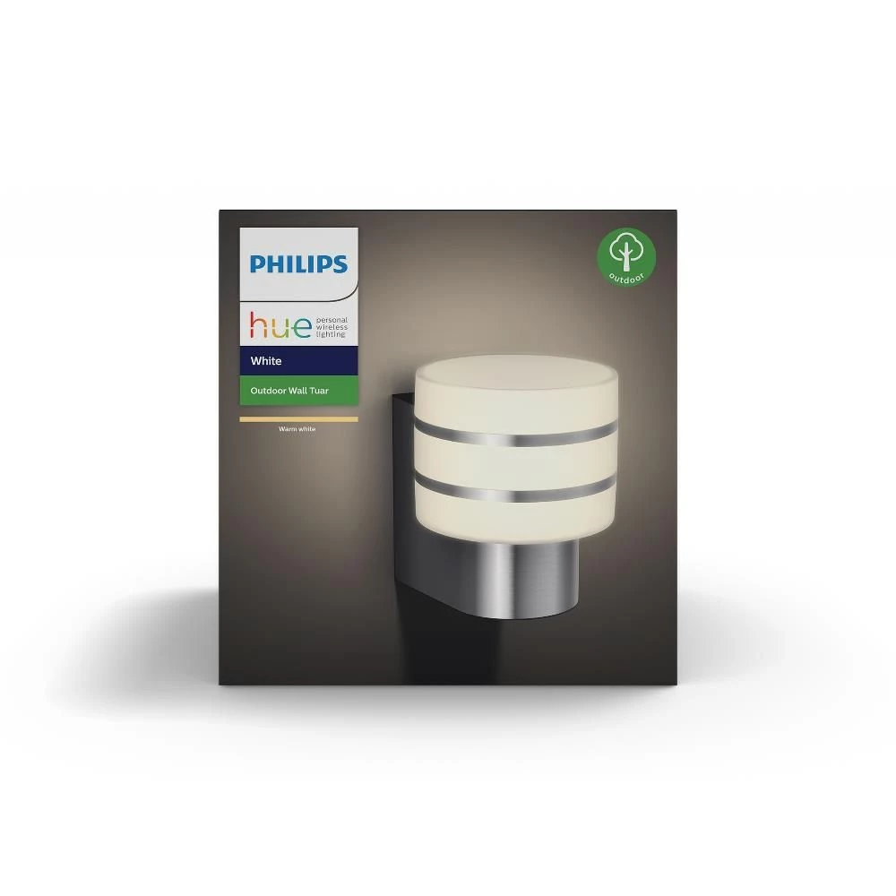 Philips Hue Tuar Væglampe Inox 1x9.5W 230V 4 Philips Hue Tuar Væglampe Inox 1x9.5W 230V - Billede 2