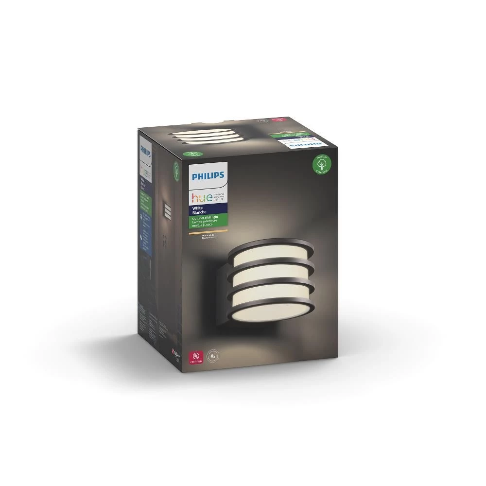 Philips Hue Lucca Væglampe Anthracite 1x9.5W 230V 3 Philips Hue Lucca Væglampe Anthracite 1x9.5W 230V