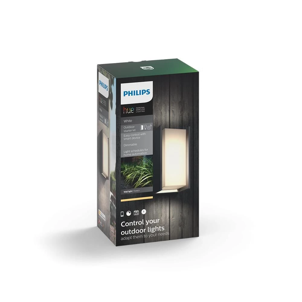 Philips Hue Turaco Væglampe Anthracite 1x9.5W 3 Philips Hue Turaco Væglampe Anthracite 1x9.5W